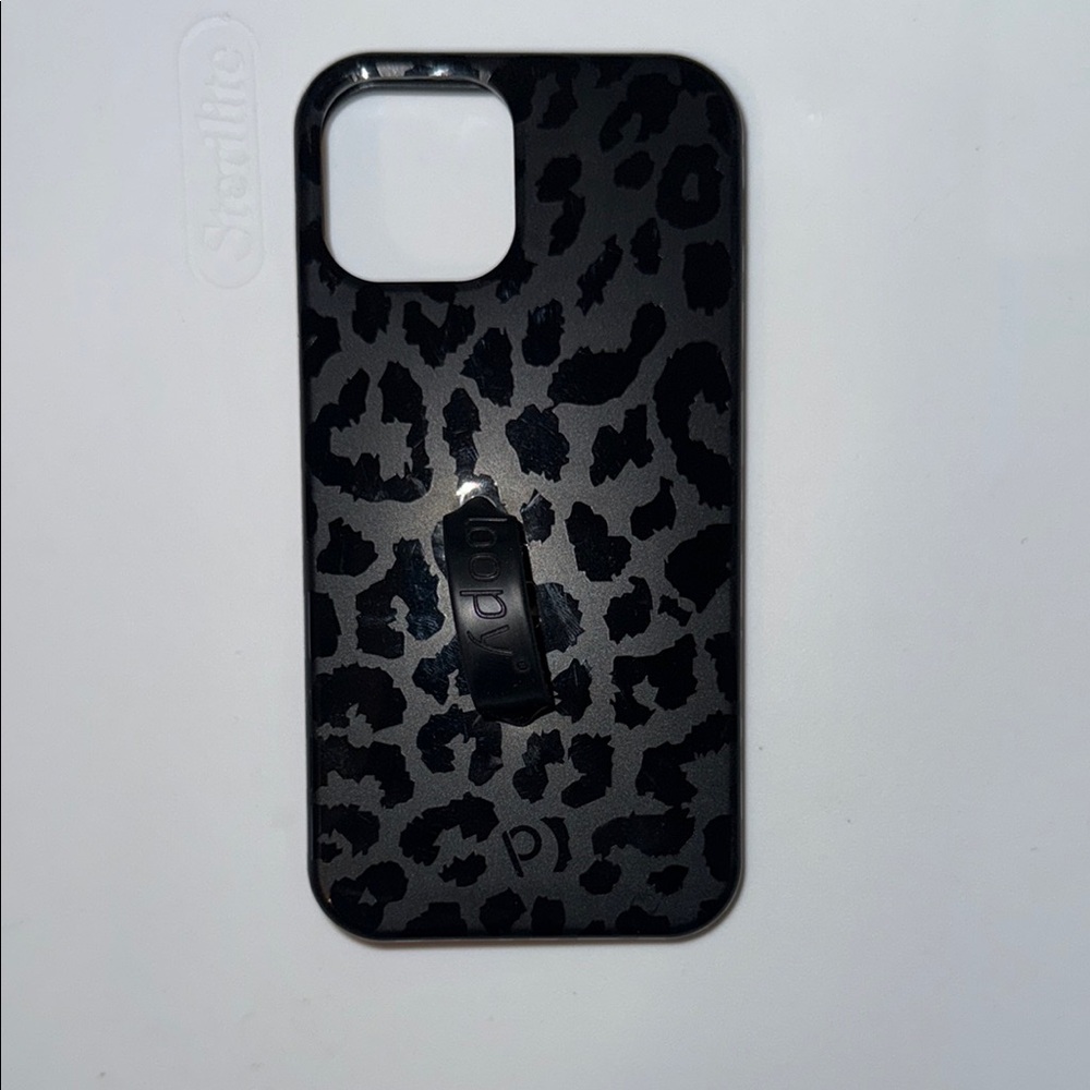 Loopy brand Black Animal Print iPhone Case with Matte Finish